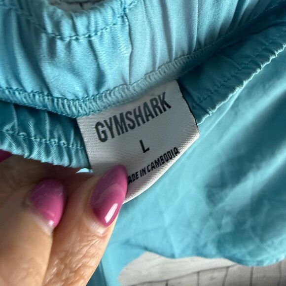 Gymshark Aqua Athletic Shorts Lightweight Elastic Waist Large - Picture 3 of 6